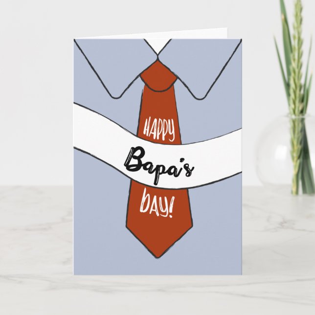 Carte fête des pères pour Bapa (Devant)