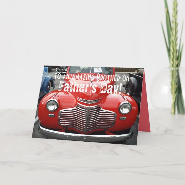 Carte Fête des pères pour Brother Classic 1941 Chevy Car (Devant)