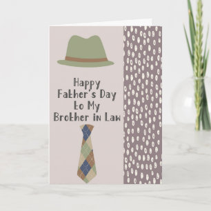 Carte Fête des pères pour Frère en Droit Gris & Vert