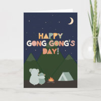 Carte fête des pères pour Gong Gong