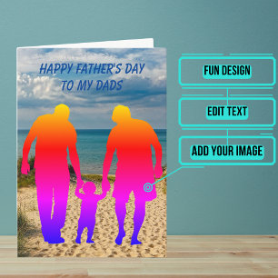 Carte fête des pères pour les papas gais