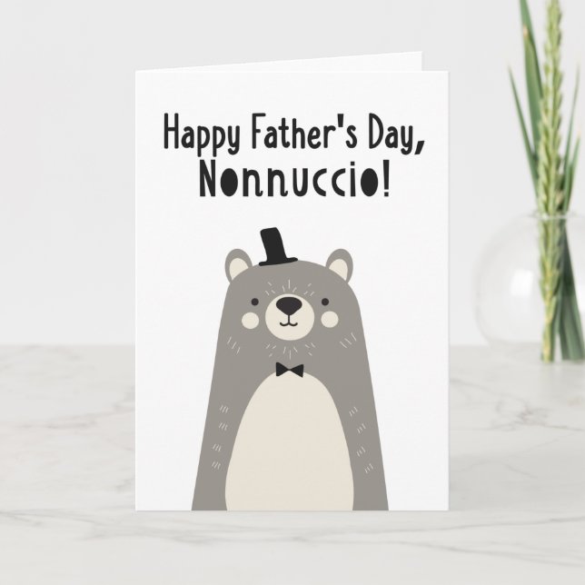 Carte fête des pères pour Nonnuccio (Devant)