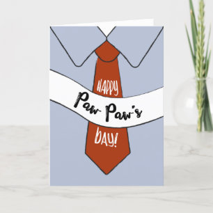 Carte fête des pères pour Paw Paw Paw