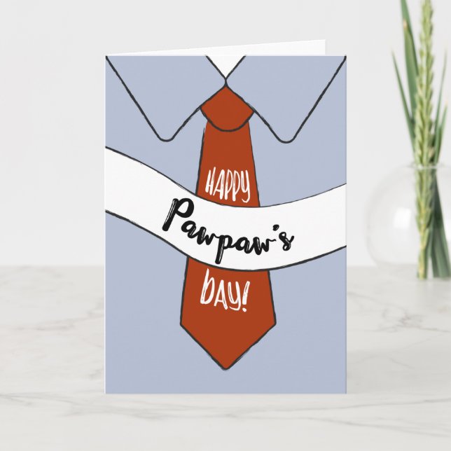 Carte fête des pères pour Pawpaw (Devant)