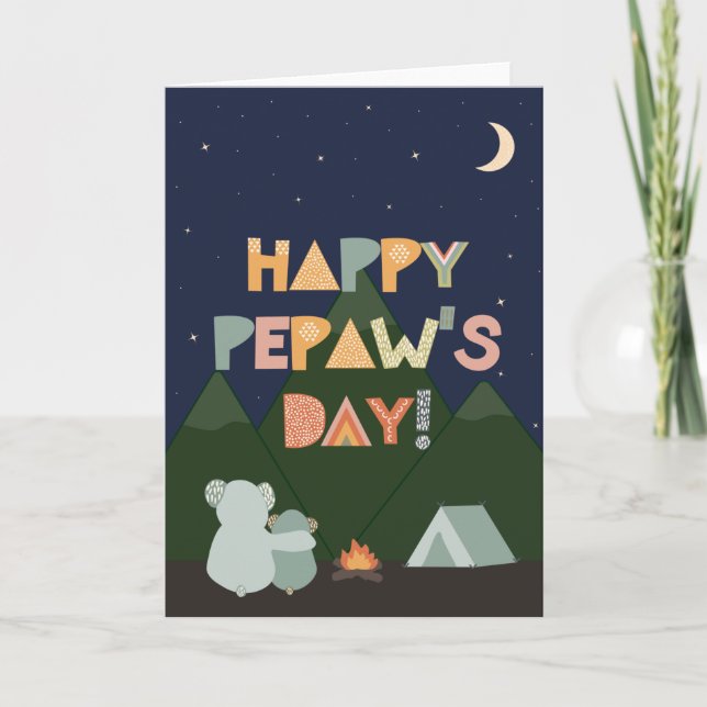 Carte fête des pères pour PePaw (Devant)