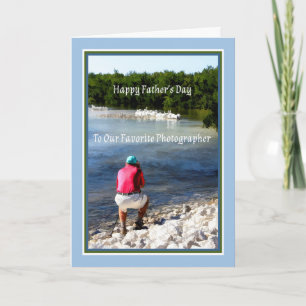 Carte fête des pères pour photographe