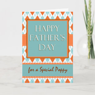 Carte Fête des pères pour Poppy, Jacquard Design