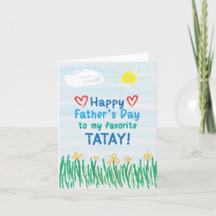 Carte fête des pères pour Tatay