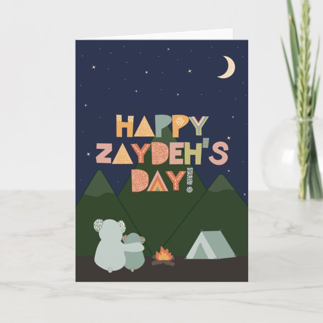 Carte fête des pères pour Zaydeh (Devant)