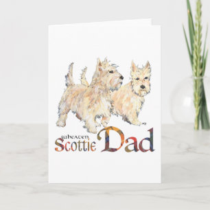 Carte Fête des Pères Scottish Terrier