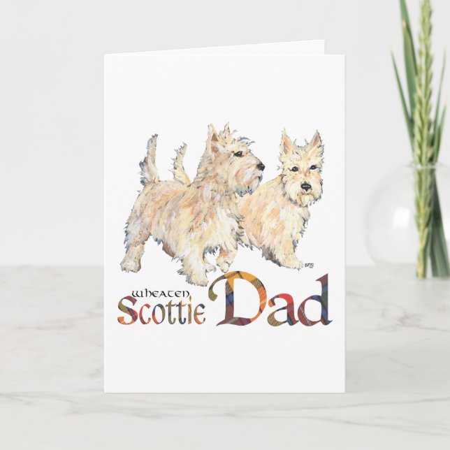 Carte Fête des Pères Scottish Terrier (Devant)