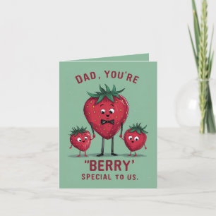 Carte Fête des pères spéciale Berry mignonne et amusante