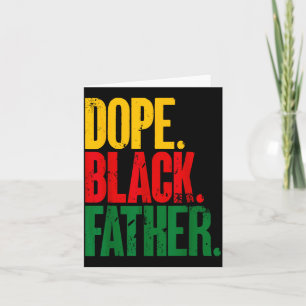 Carte Fête des Pères Super Papa Noir Afro-Américain