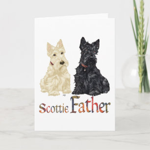 Carte Fête des Pères Terrier Écossais
