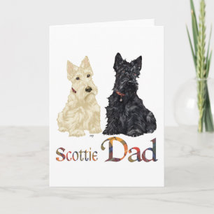 Carte Fête des Pères Terrier Écossais