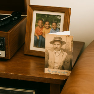 Carte Fête des pères vintage "Pops, You’re the Coolest!"