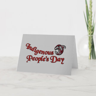 Carte Fête des Peuples Indigènes Typographie de l'Orca R