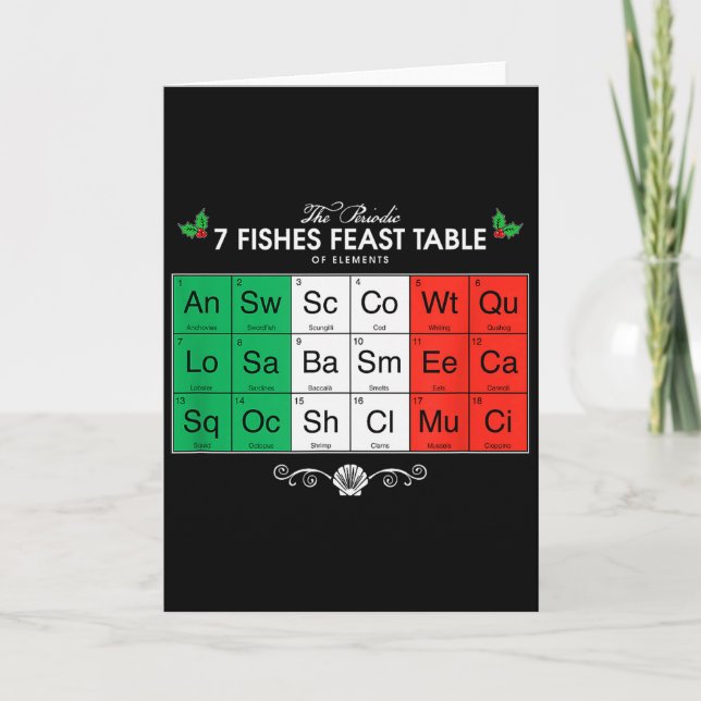 Carte Fête des sept poissons (Devant)