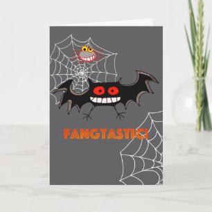 Carte Fête d'Halloween Fangtastique Épouvantable