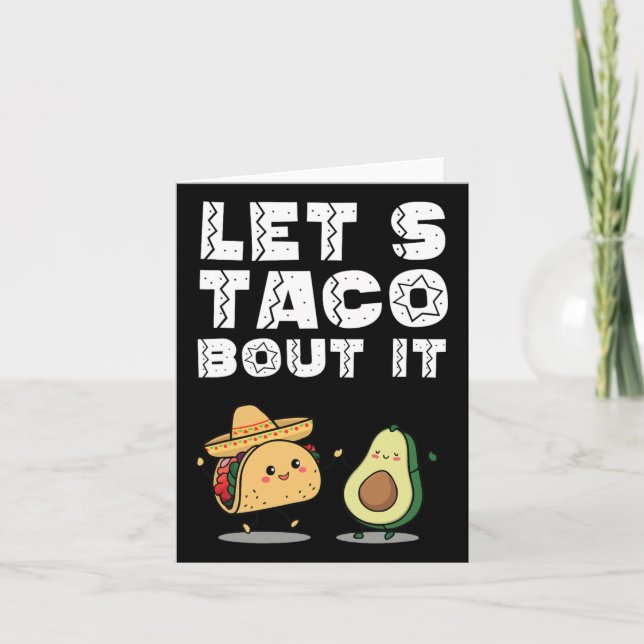 Carte Fête Drôle Taco Bout It Taco Cinco De Mayo (Devant)