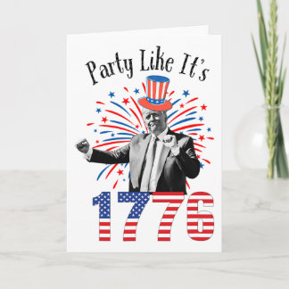 Carte Fête du 4 juillet de Trump comme si c'était l'indé