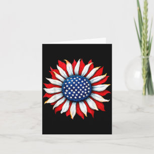 Carte Fête du 4 juillet Suower Drapeau américain Patriot