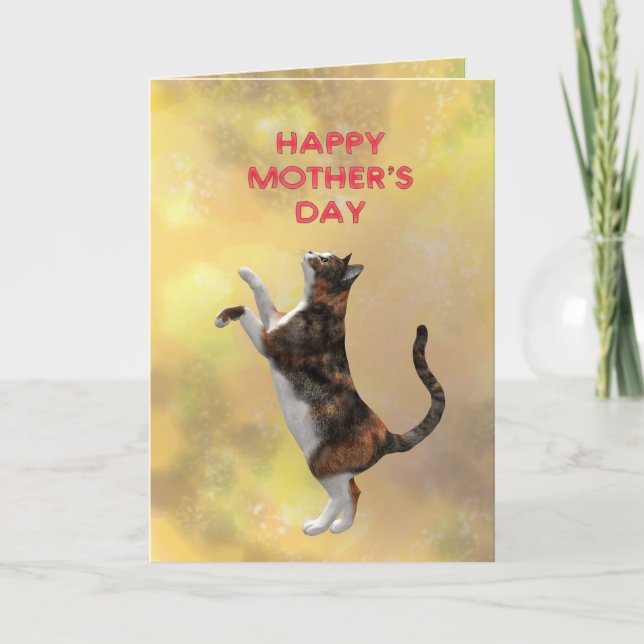 Carte Fête du chat et de la Mère (Devant)