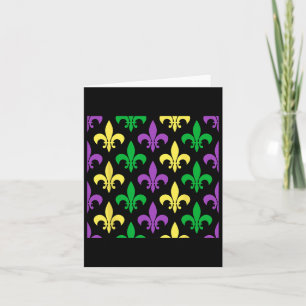 Carte Fête du costume Mardi Gras