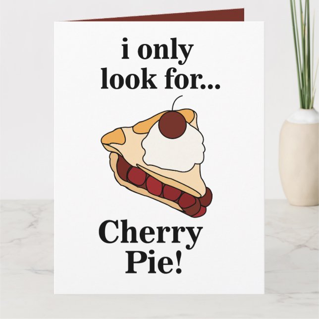 Carte Fête du gâteau aux cerises (Devant)