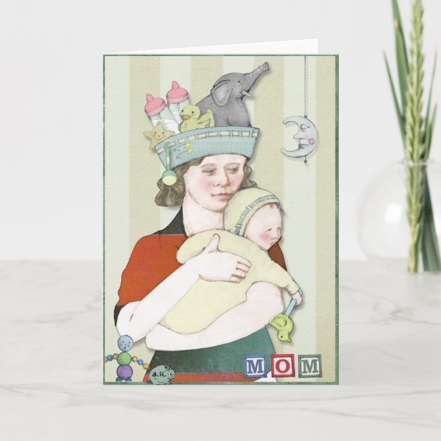 Carte Fête du nouveau-né ou de la mère (Devant)