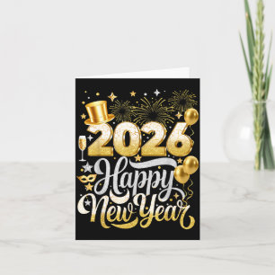 Carte Fête du Nouvel An 2026 Nye Drôle de Famille Corres