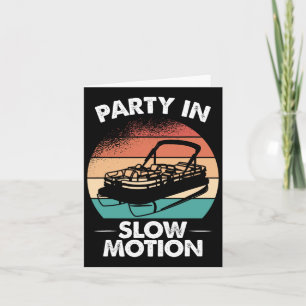 Carte Fête En Mouvement Lent Ponton Bateau Coucher du so