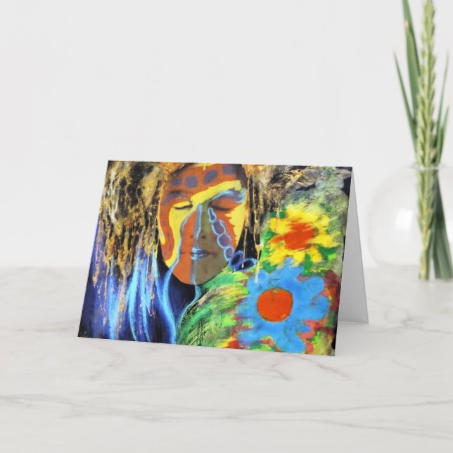 Carte Fête fée fille (Devant)