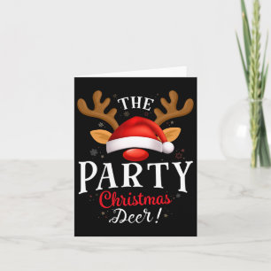 Carte Fête Noël Deer Pjs Xmas Famille Correspondances