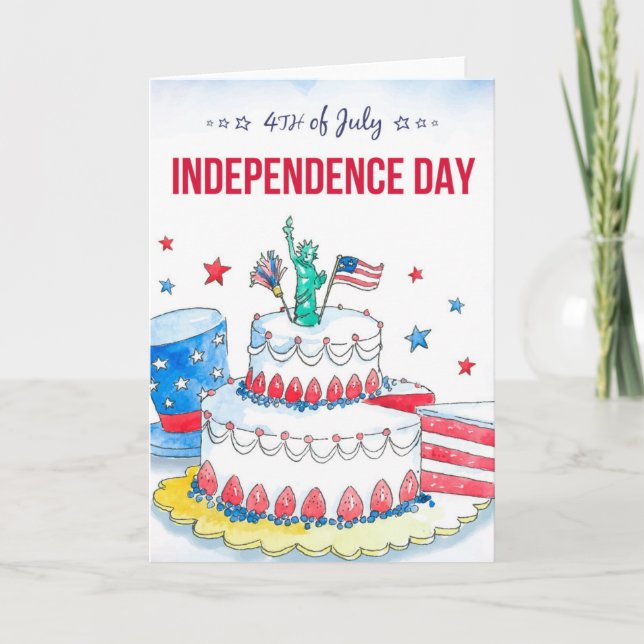 Carte Fête patriotique (Devant)