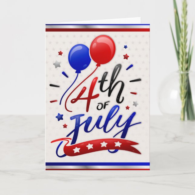 Carte Fête patriotique (Devant)
