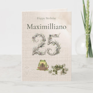Carte Fête personnalisée des 25 ans de Zochi