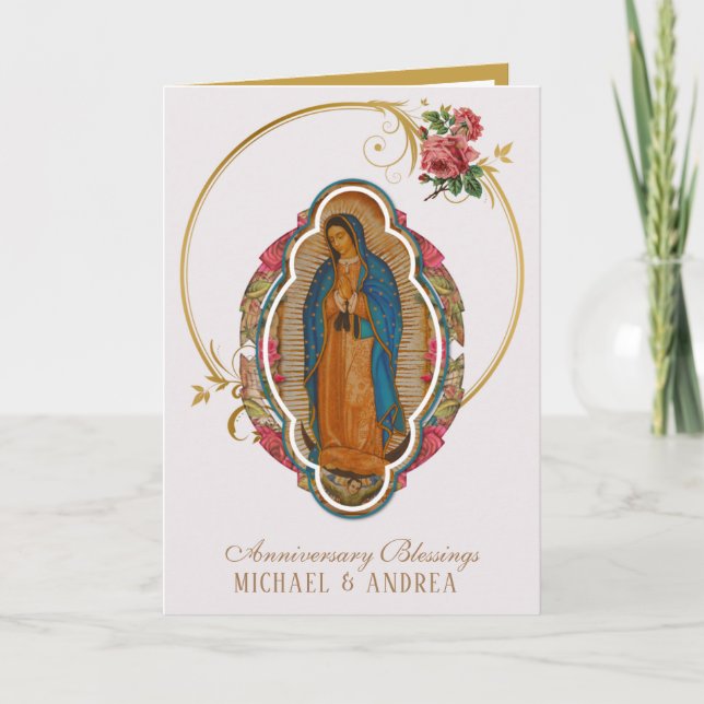 Carte Fête religieuse Vierge Marie Guadalupe (Devant)