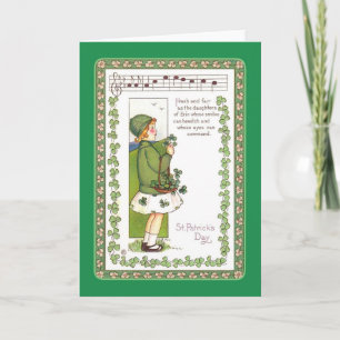 Carte Fête vintage de la St Patrick