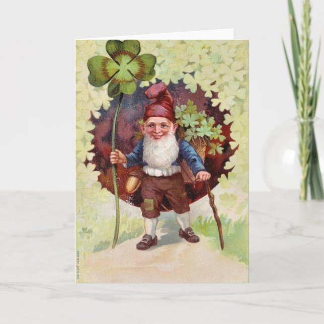 Carte Fête vintage de la St Patrick (Devant)