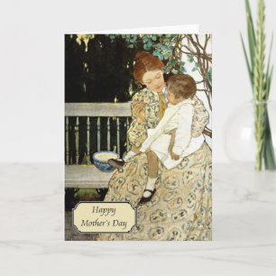Carte Fête vintage des mères par Jessie Willcox Smith