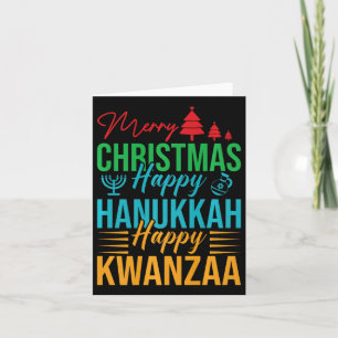 Carte Fêter Joyeux Noël Joyeux Hanoukka Happy