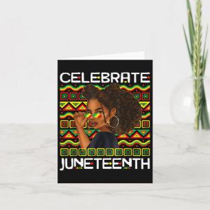 Carte Fêter le 11 juin 1865 Liberté afro-américaine