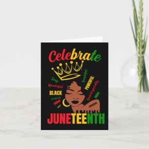 Carte Fêter le 11 juin 1865 Mois de l'histoire des Noirs