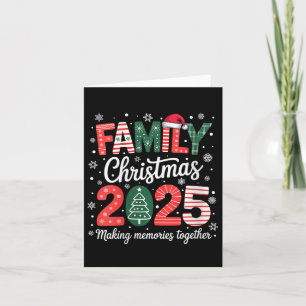 Carte Fêtes de famille Noël 2025 Hommes jumelés Femmes K