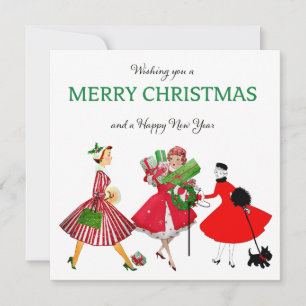 Carte Fêtes Vintages de Noël 1950