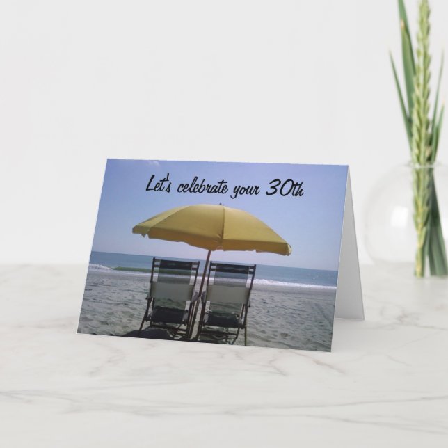 Carte FÊTONS VOTRE "30ème" ENSEMBLE (Devant)