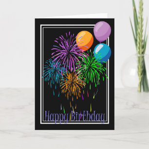 Carte Feu d'anniversaire