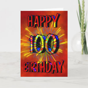 Carte Feu d'artifice du 100e anniversaire