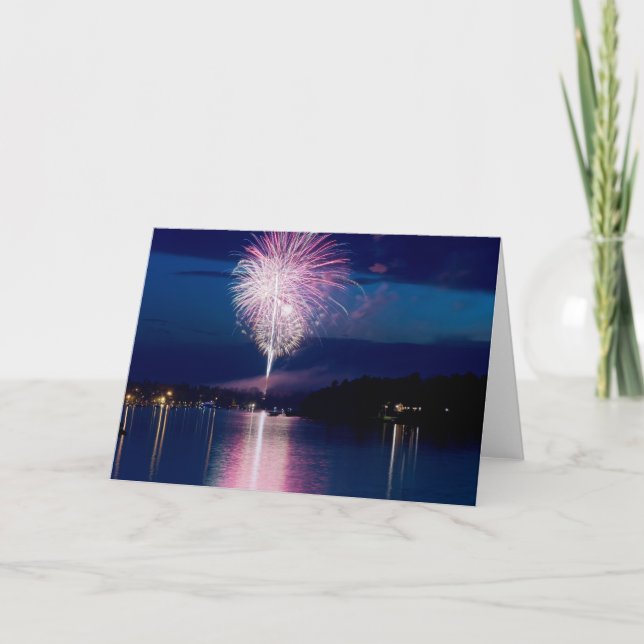 Carte Feu d'artifice sur le lac East Gull (Devant)